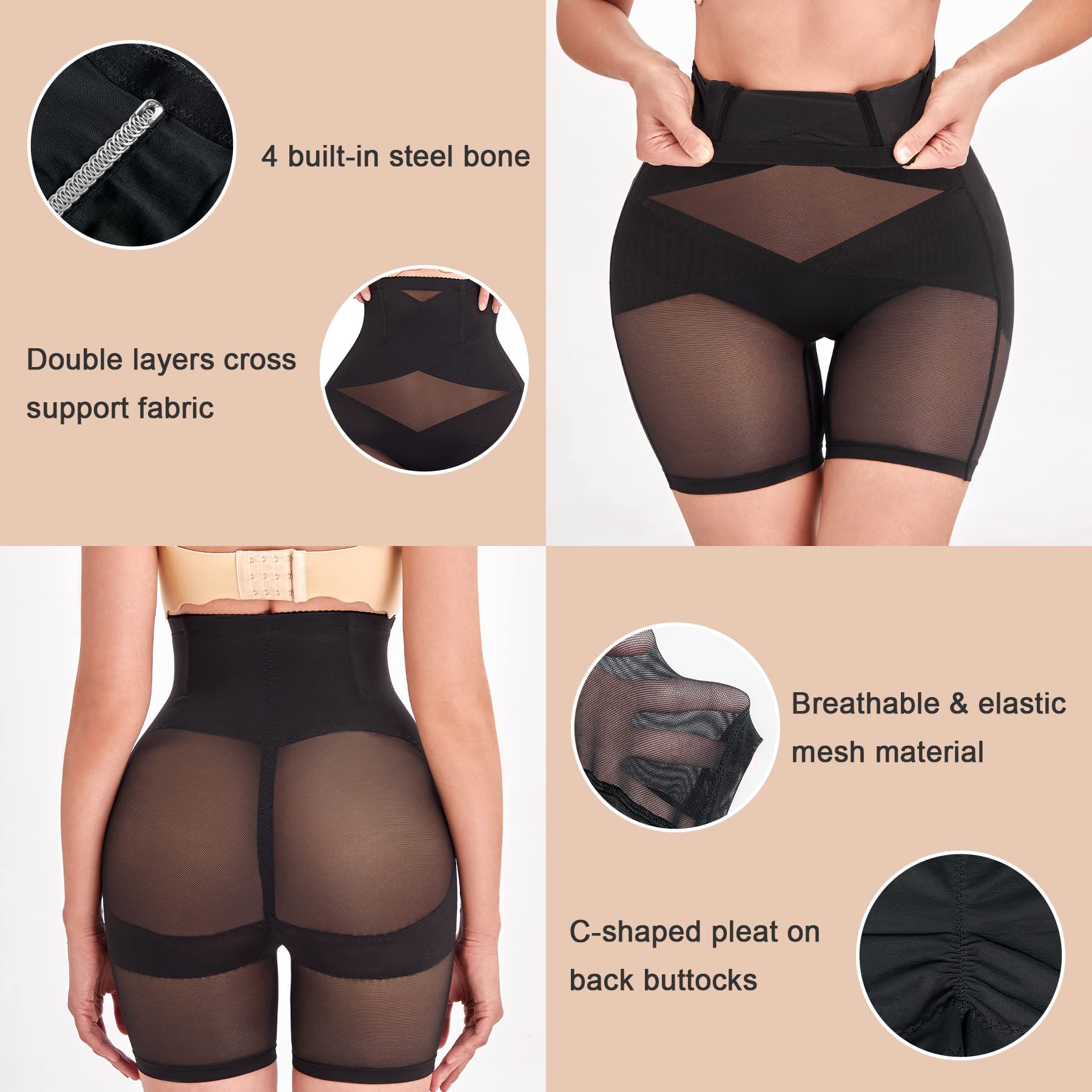 Shapewear for Women Tummy Control Panties Butt Lifter Seamless Body Shaper