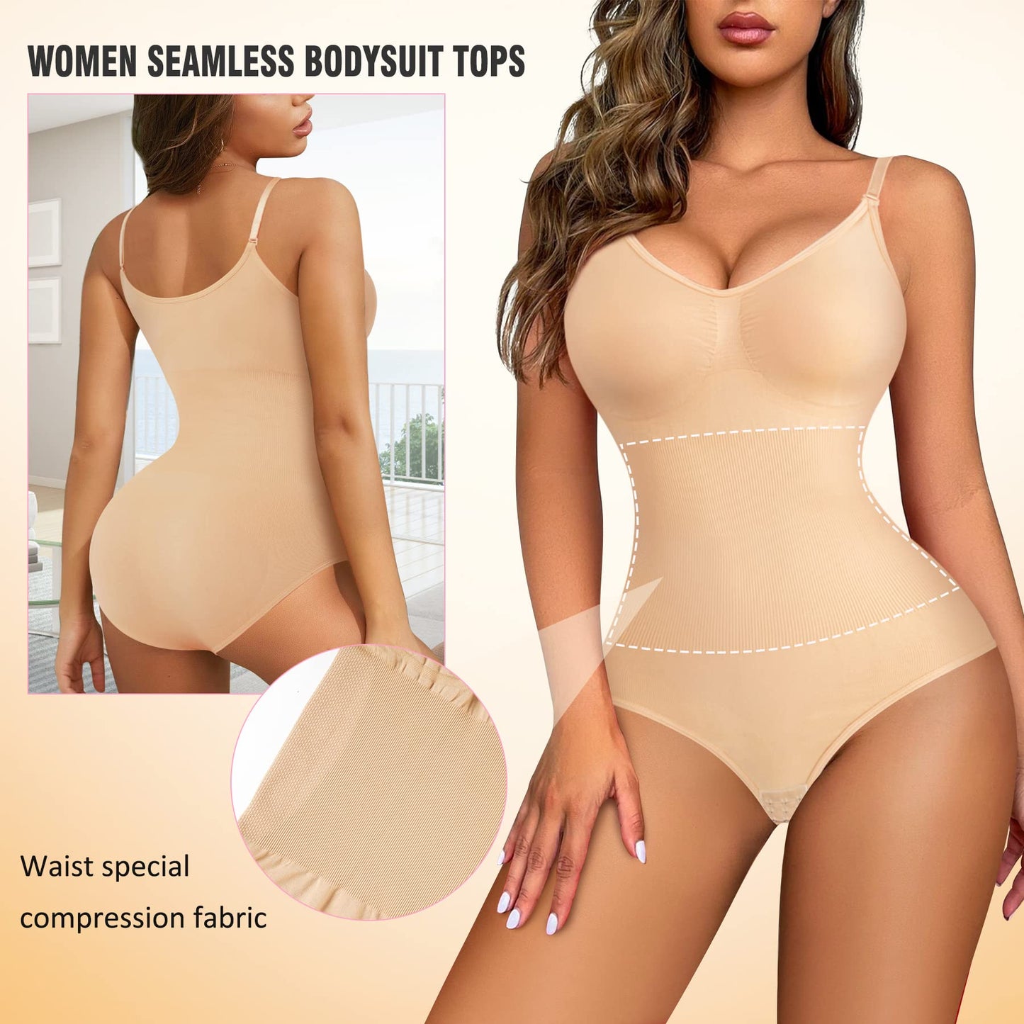 Women Slimming Bodysuits Shapewear Tops Tummy Control Body Shaper