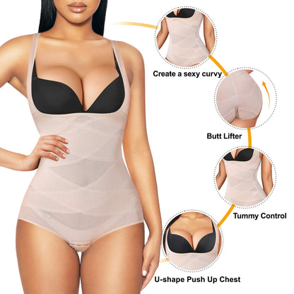 Shapewear Bodysuit for Women Tummy Control Butt Lifter Panty