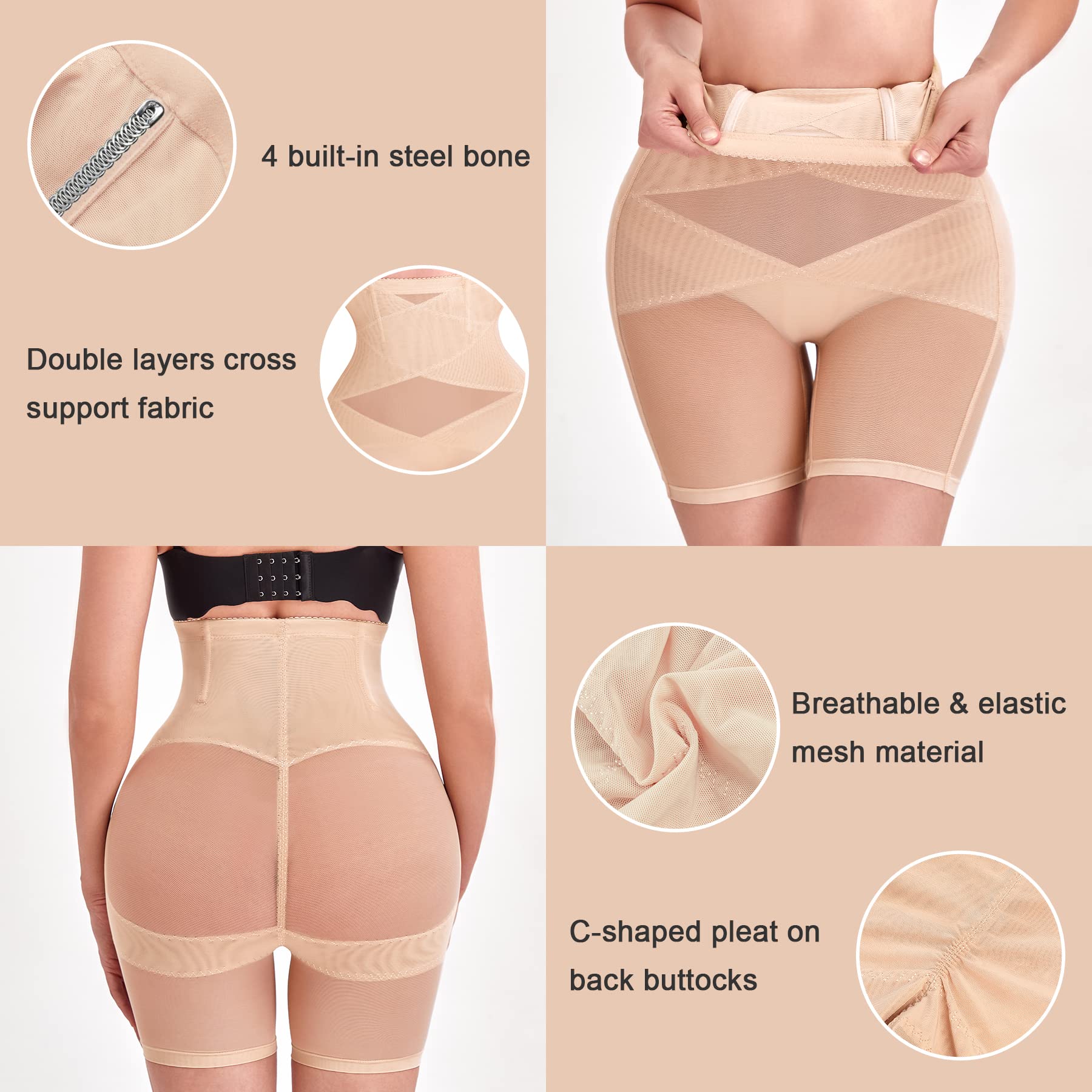 Shapewear for Women Tummy Control Panties Butt Lifter Seamless Body Shaper