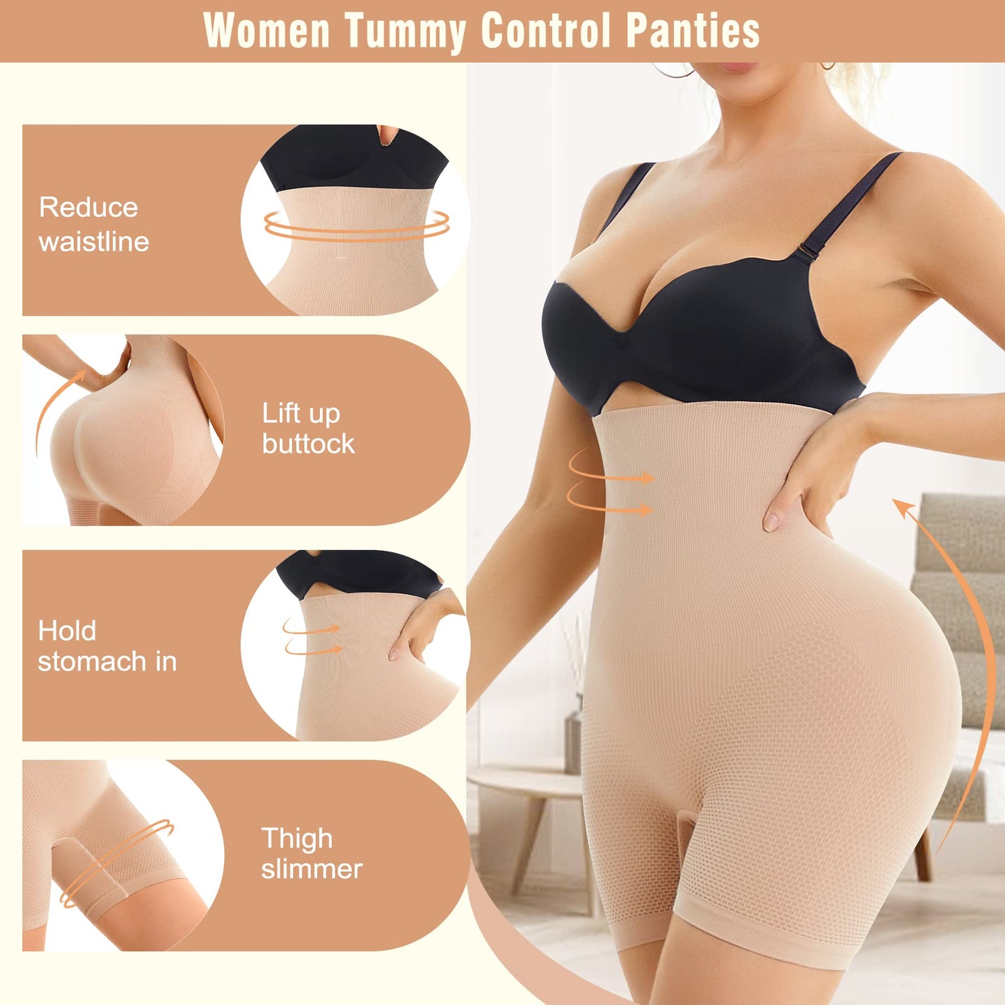 Sauna Sweat Pants for Women High Waist Compression Slimming Weights