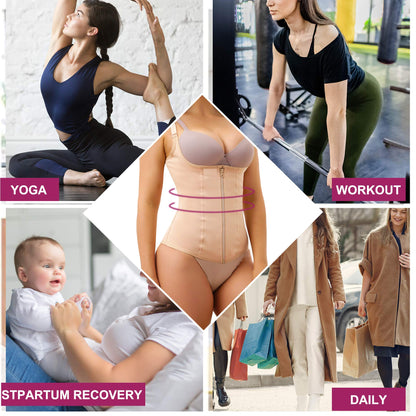 Waist Trainer for Women Tummy Control Corset Vest Postpartum Body Shaper