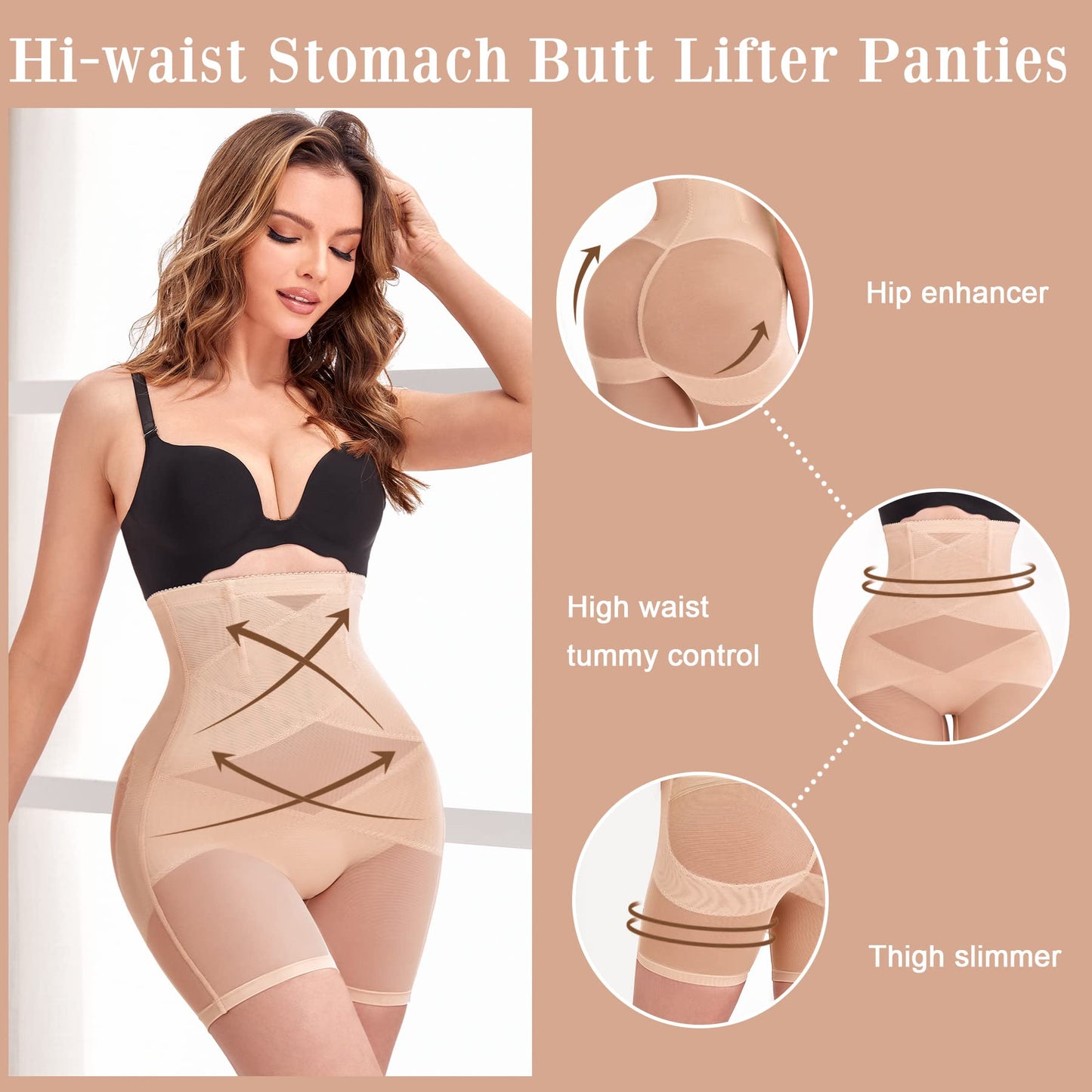 Shapewear for Women Tummy Control Panties Butt Lifter Seamless Body Shaper