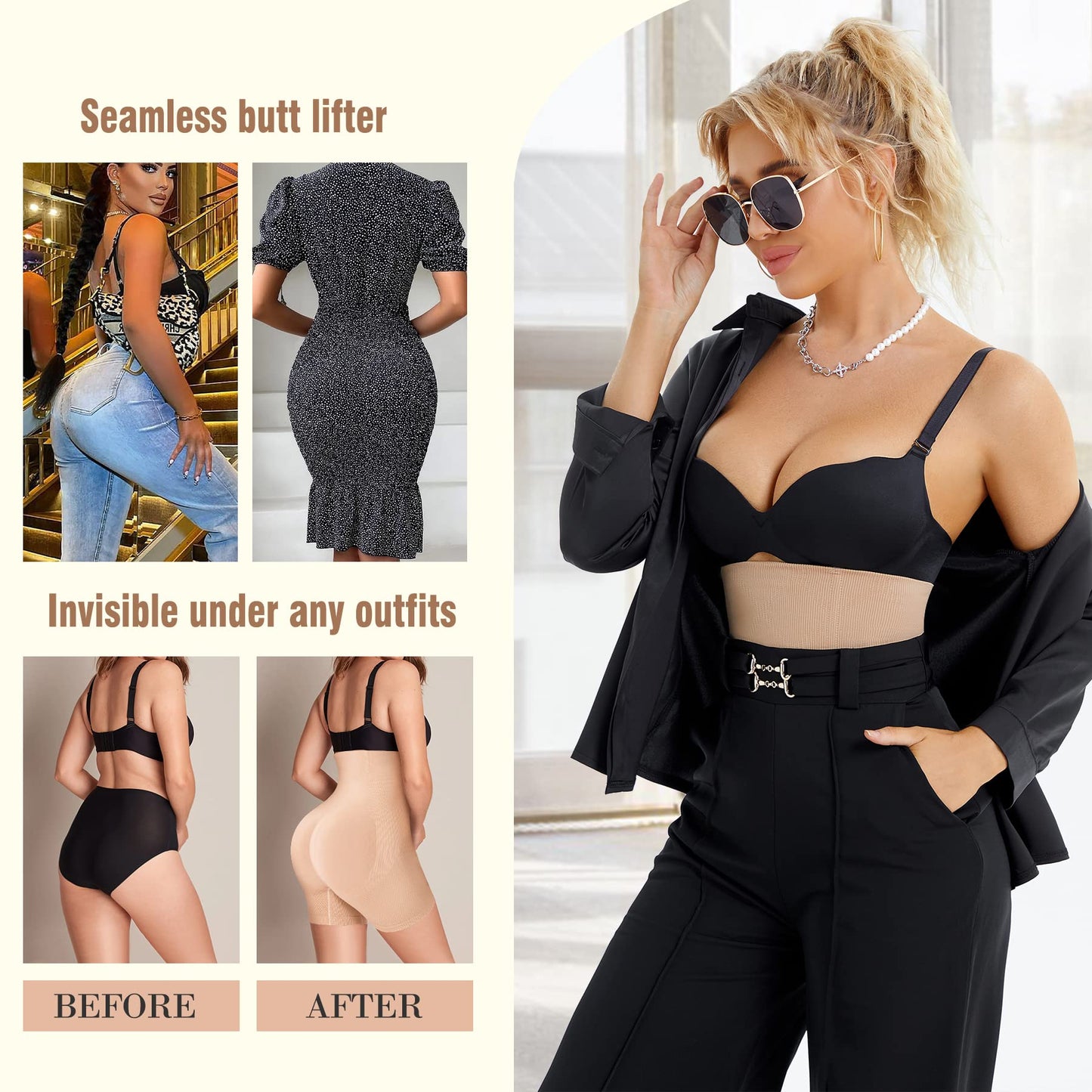 Sauna Sweat Pants for Women High Waist Compression Slimming Weights