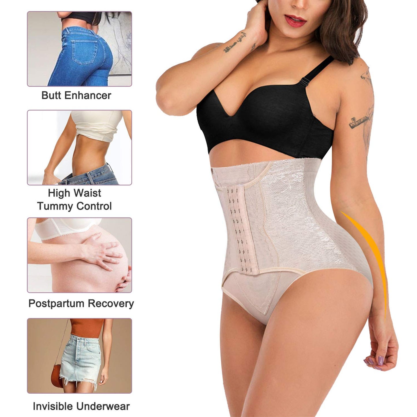 Tummy Control Panties for Women Shapewear Butt Lifter