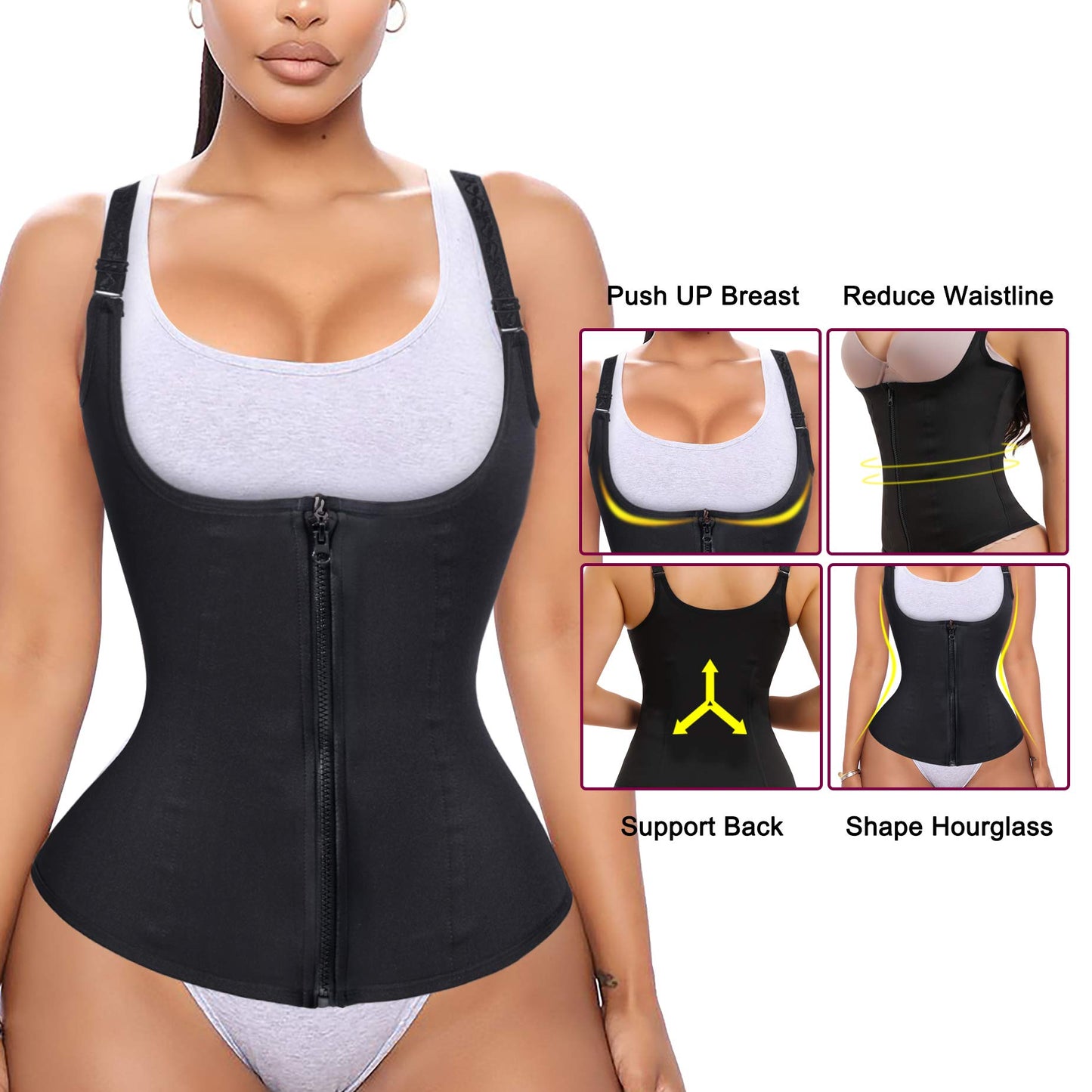 Waist Trainer for Women Tummy Control Corset Vest Postpartum Body Shaper