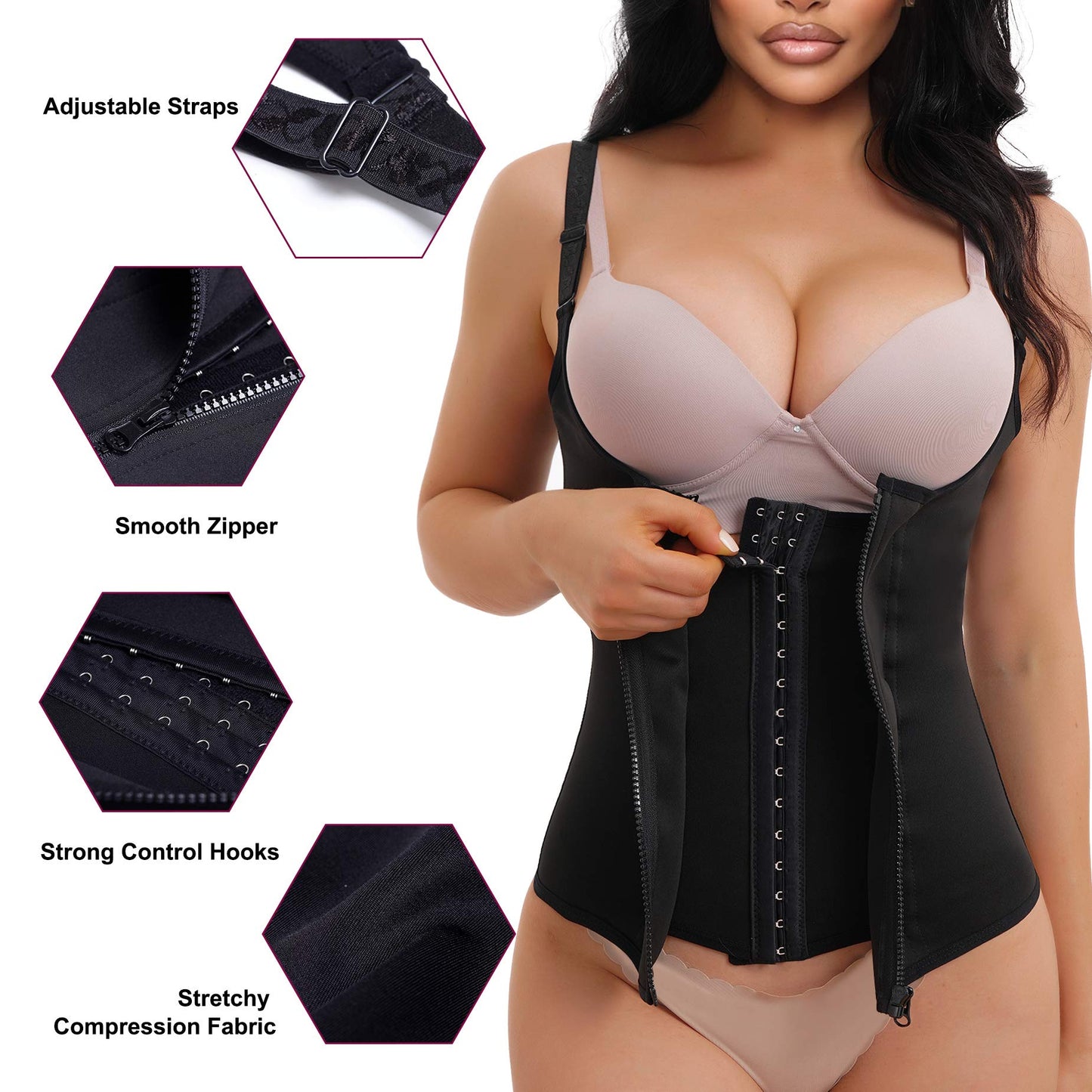 Waist Trainer for Women Tummy Control Corset Vest Postpartum Body Shaper