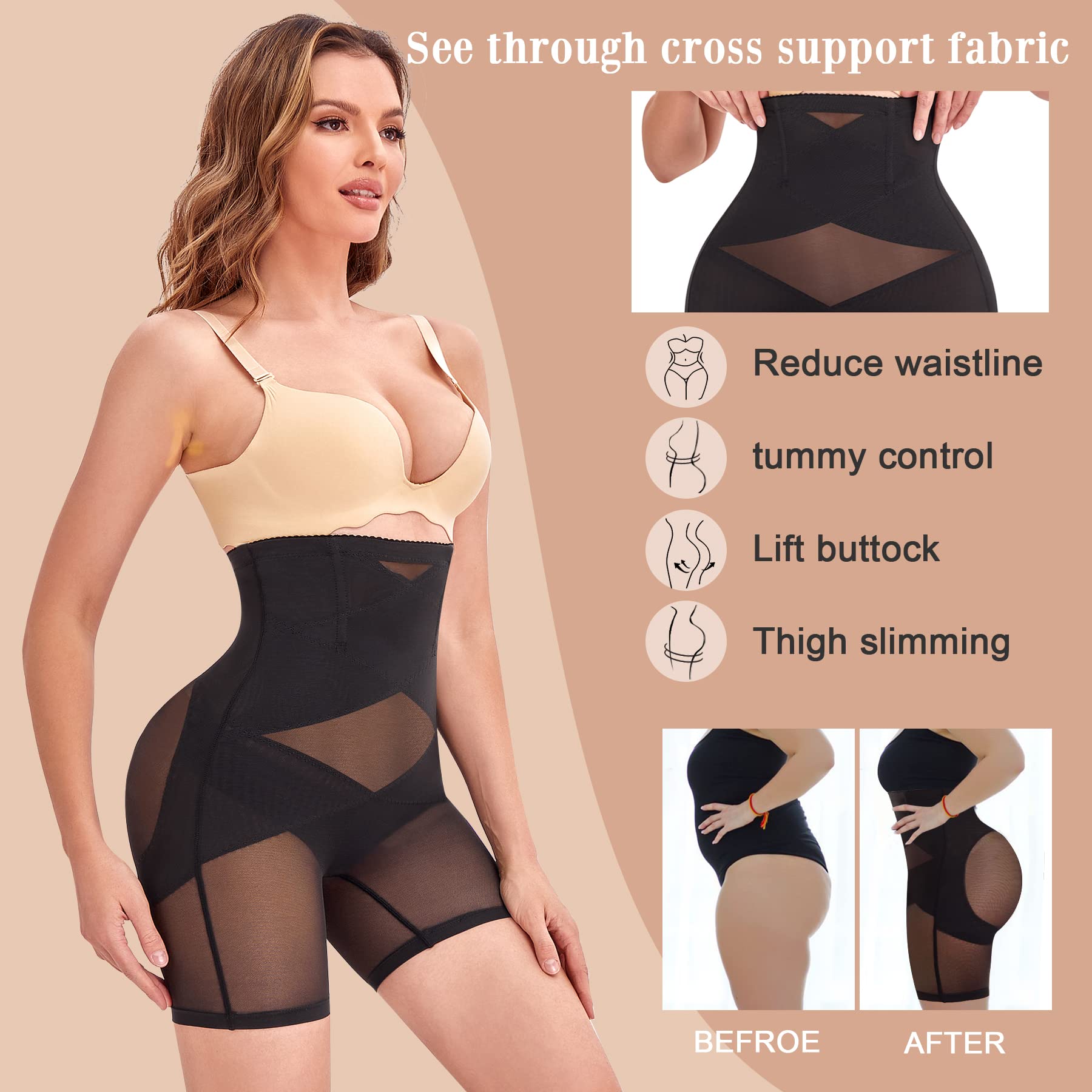 Shapewear for Women Tummy Control Panties Butt Lifter Seamless Body Shaper