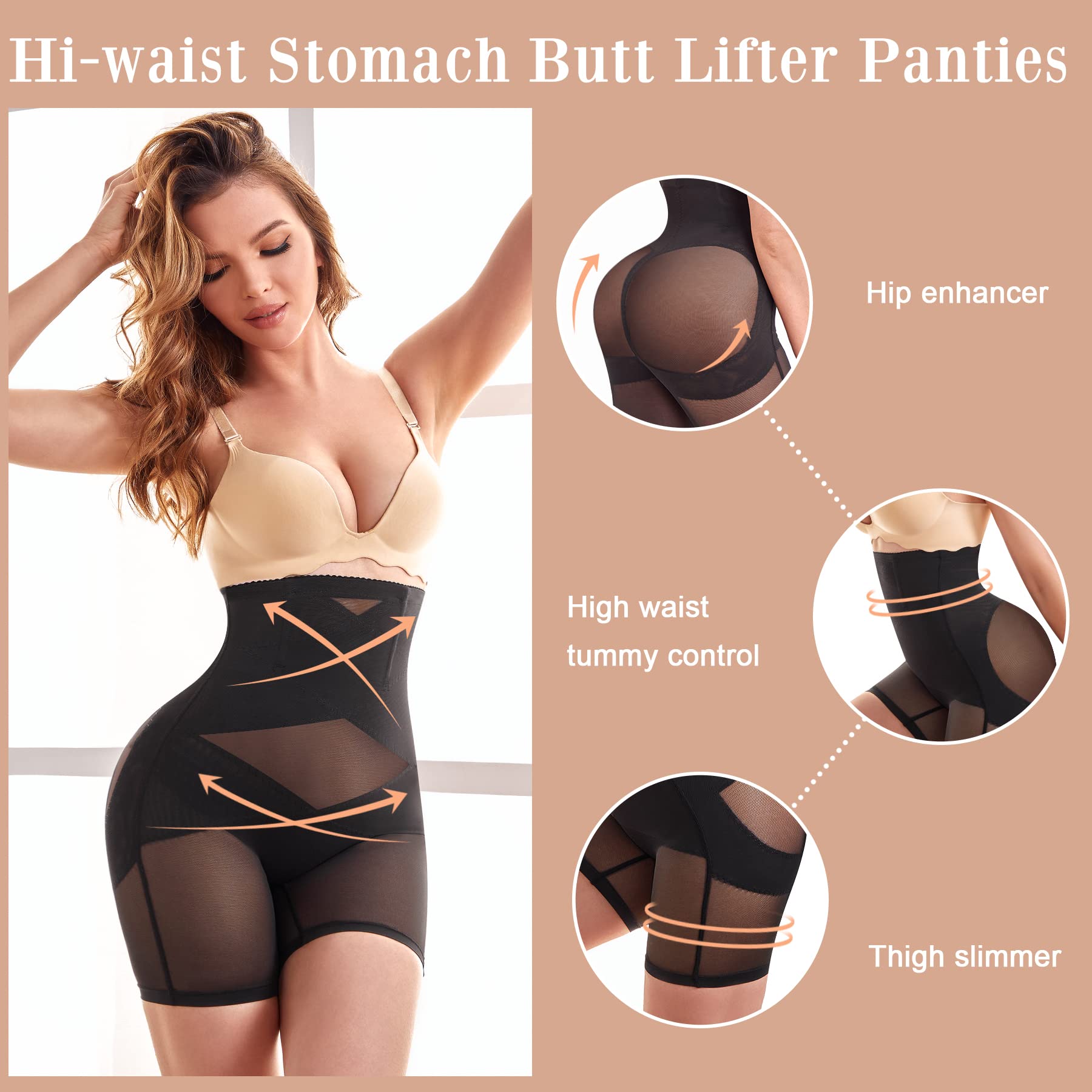 Shapewear for Women Tummy Control Panties Butt Lifter Seamless Body Shaper