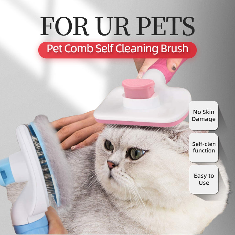 Pet Comb Self Cleaning Brush