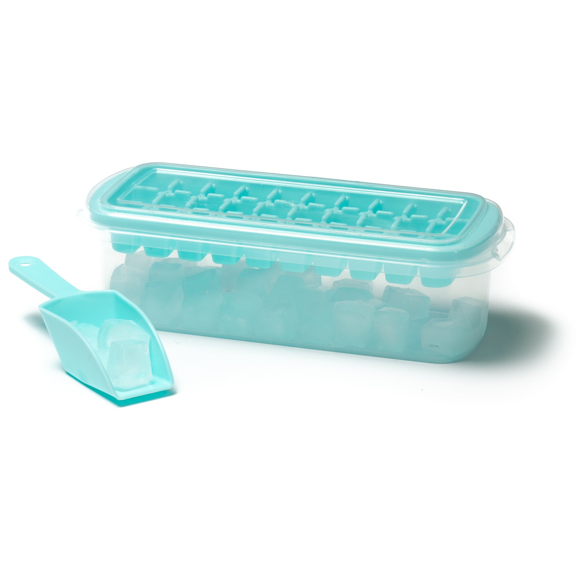 Ice Cube Tray with Container and Scoop