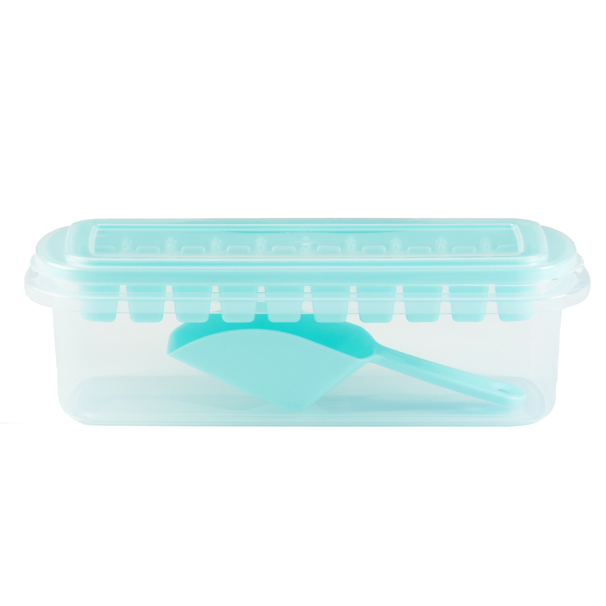 Ice Cube Tray with Container and Scoop