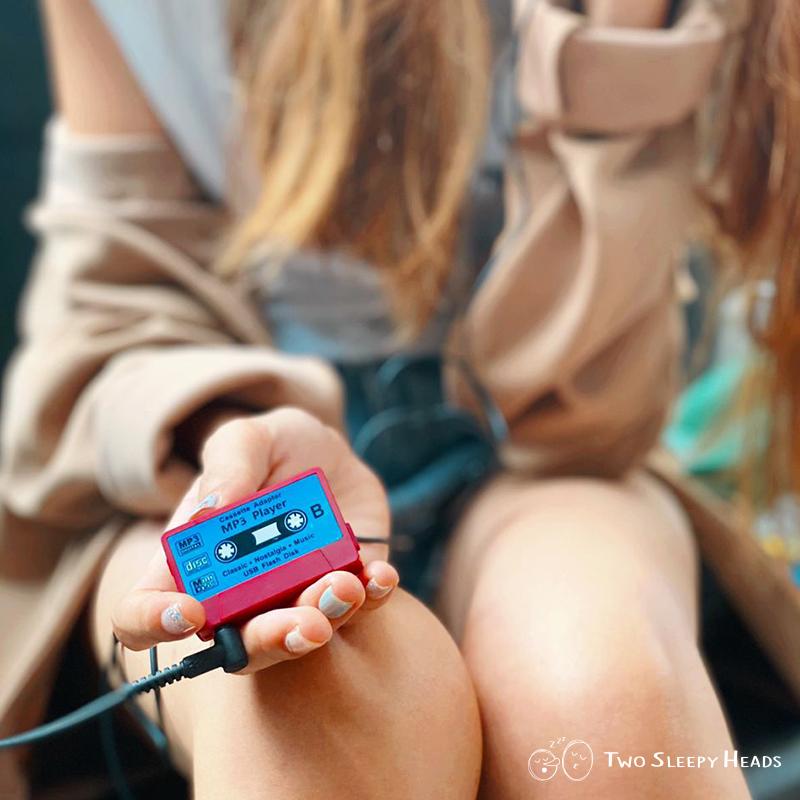 Red Retro Mini Cassette MP3 Player