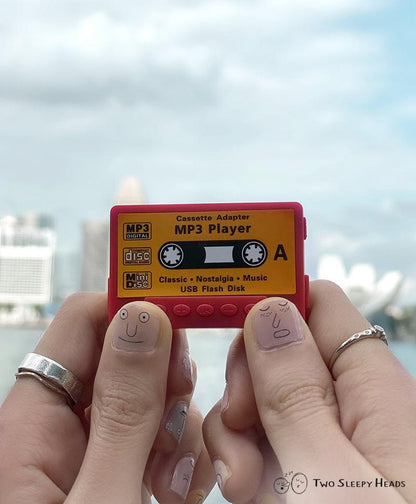 Retro Mini Cassette MP3 Player_red design
