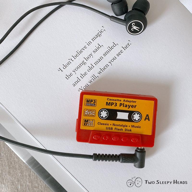 Retro Mini Cassette MP3 Player_red design